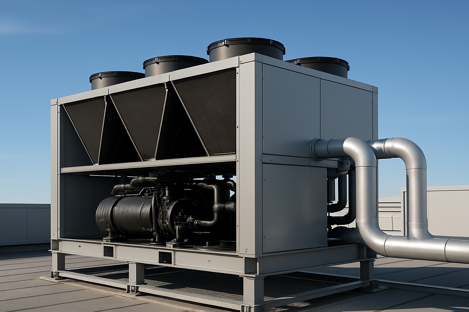 Outdoor industrial chiller