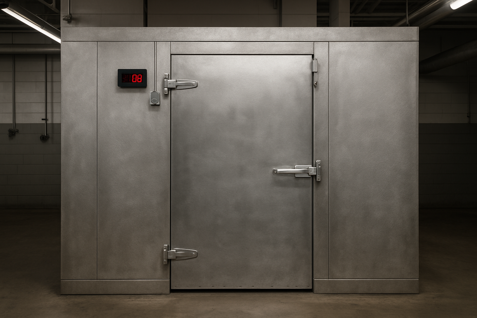 Walk-in freezer exterior